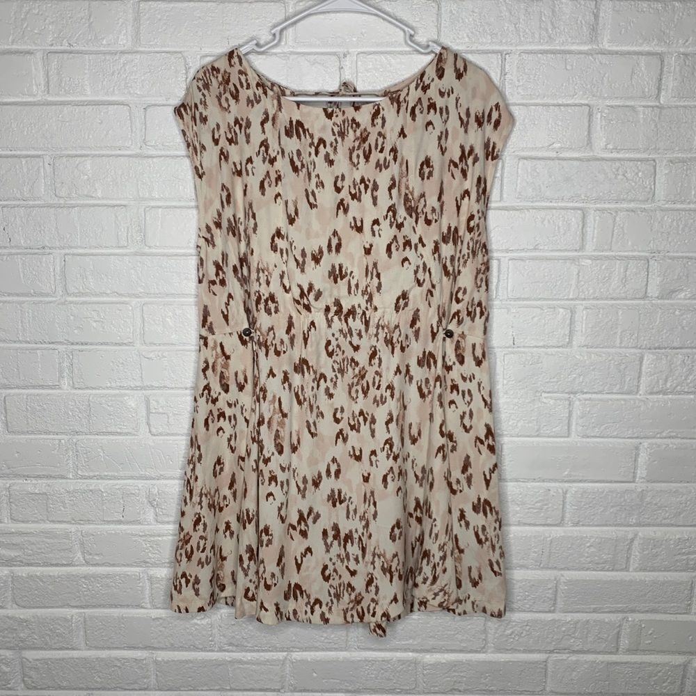Free People Fake Love Leopard Mini Dress size Small‎